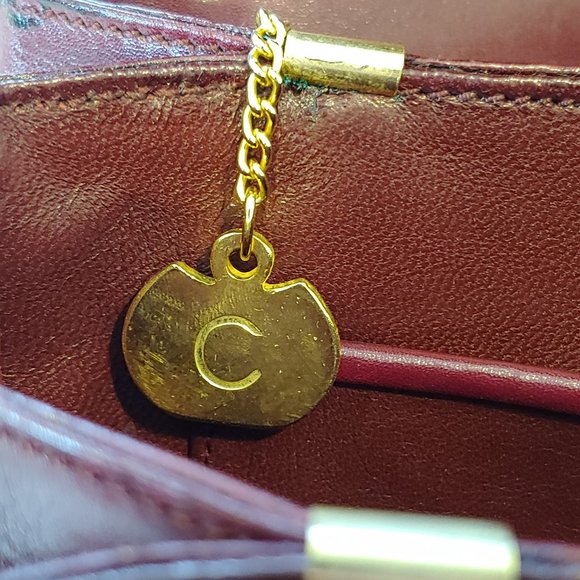 Rare Vintage Celine Burgundy Triomphe Cross-body Shoulder Bag - Picture 16 of 16